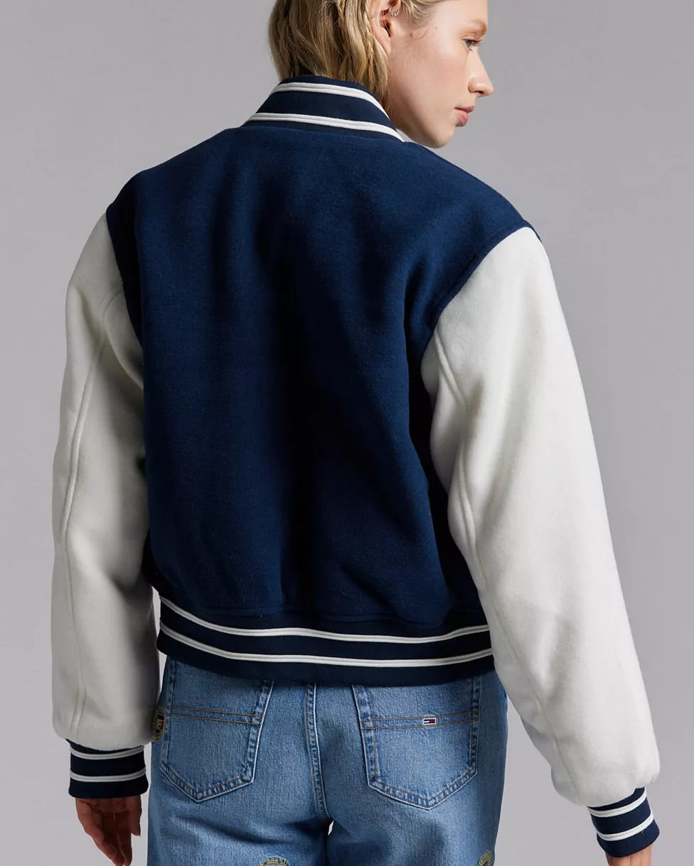 Tommy Jeans Wool-Blend Varsity Jacket