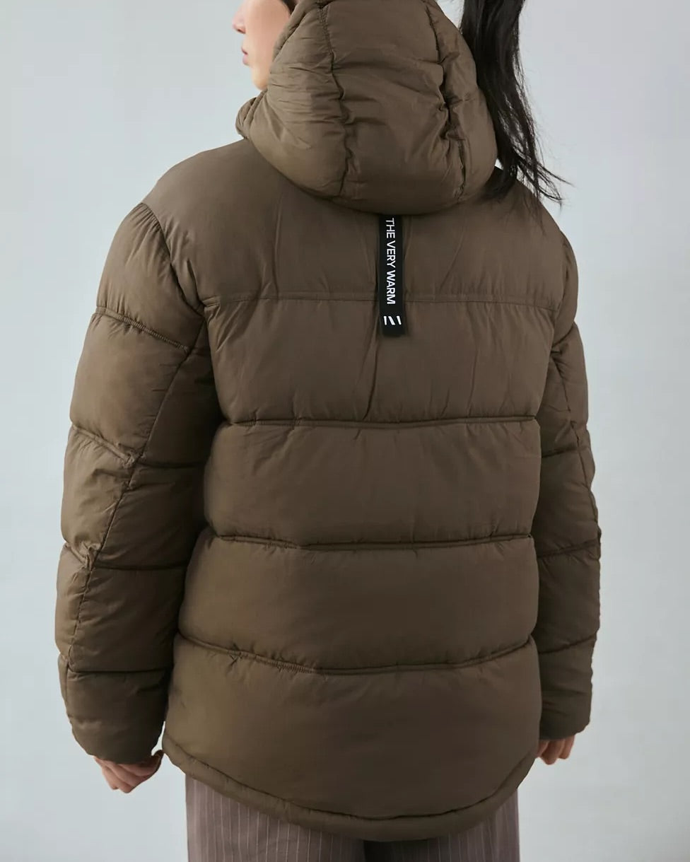 The Very Warm Solid Anorak Puffer Coat