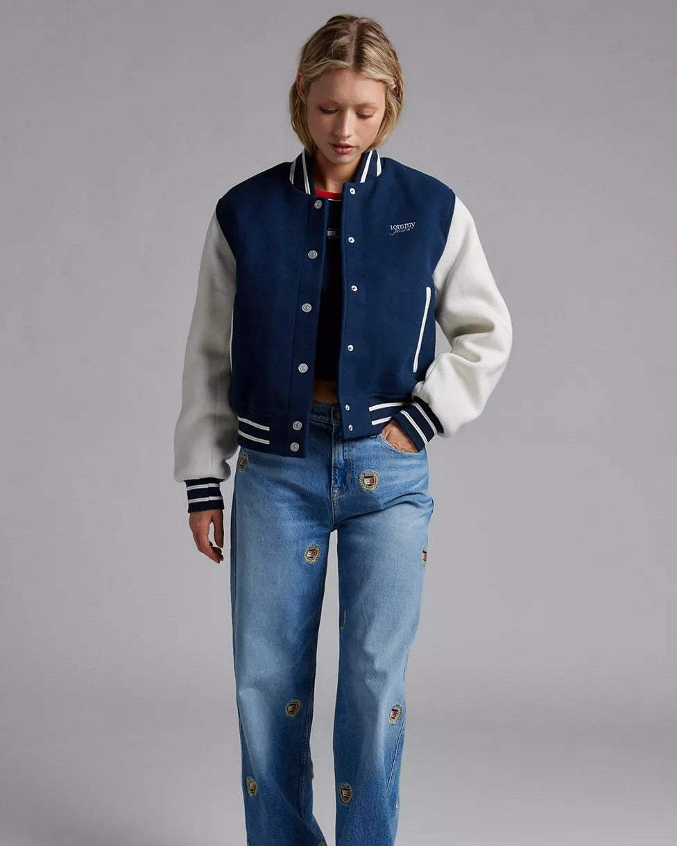 Tommy Jeans Wool-Blend Varsity Jacket