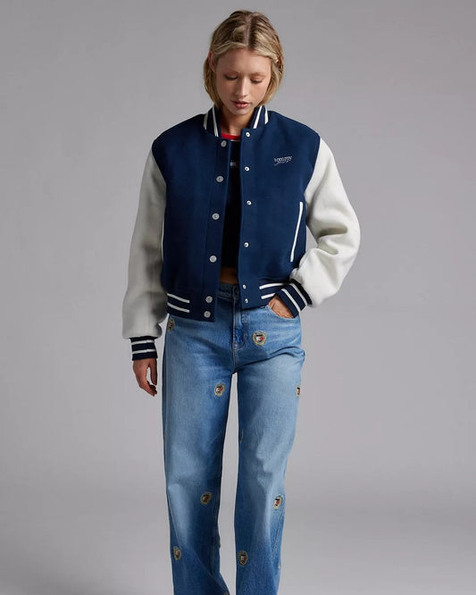 Tommy Jeans Wool-Blend Varsity Jacket